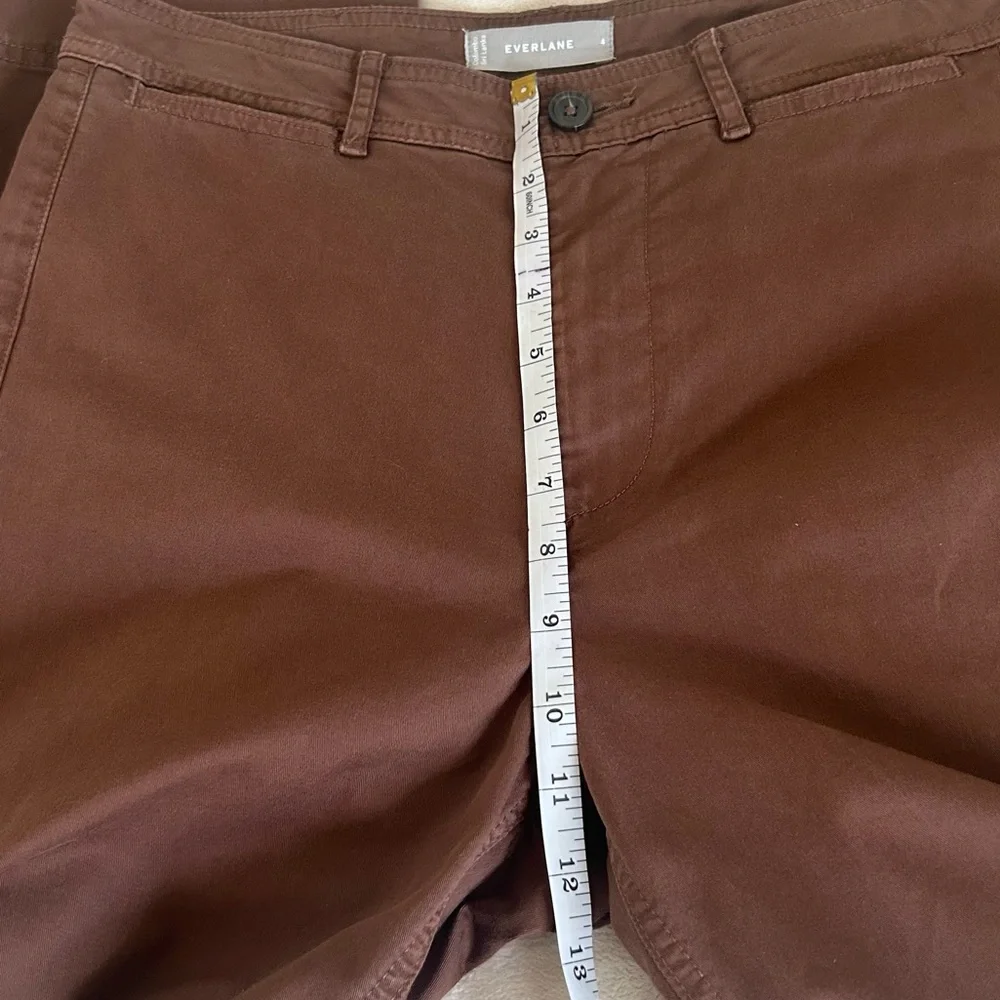 Everlane Tan Khaki Corporate Casual Lightweight Wide Leg Crop Pants women’s Sz 4 - Picture 11 of 16